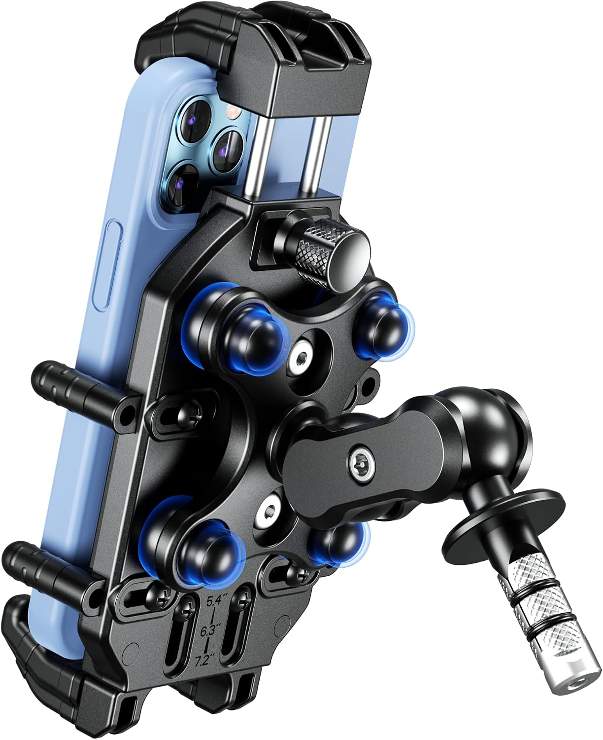 Anti-Theft Fork Stem Phone Mount with Vibration Dampener