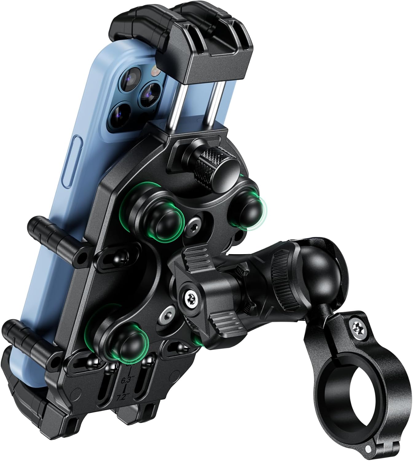 Anti-Theft Motorcycle Phone Mount with Vibration Dampener