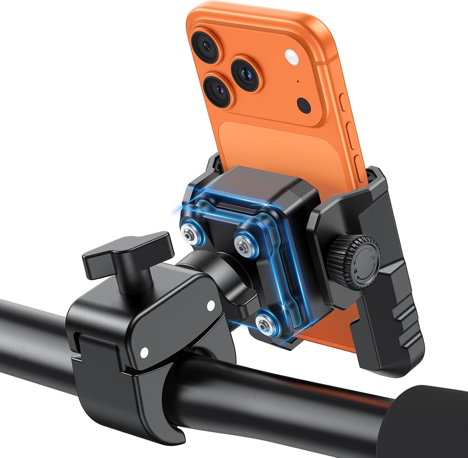 Anti-Vibration Bike Phone Mount — Fits 0.7 to 1.56 Inch Handlebars