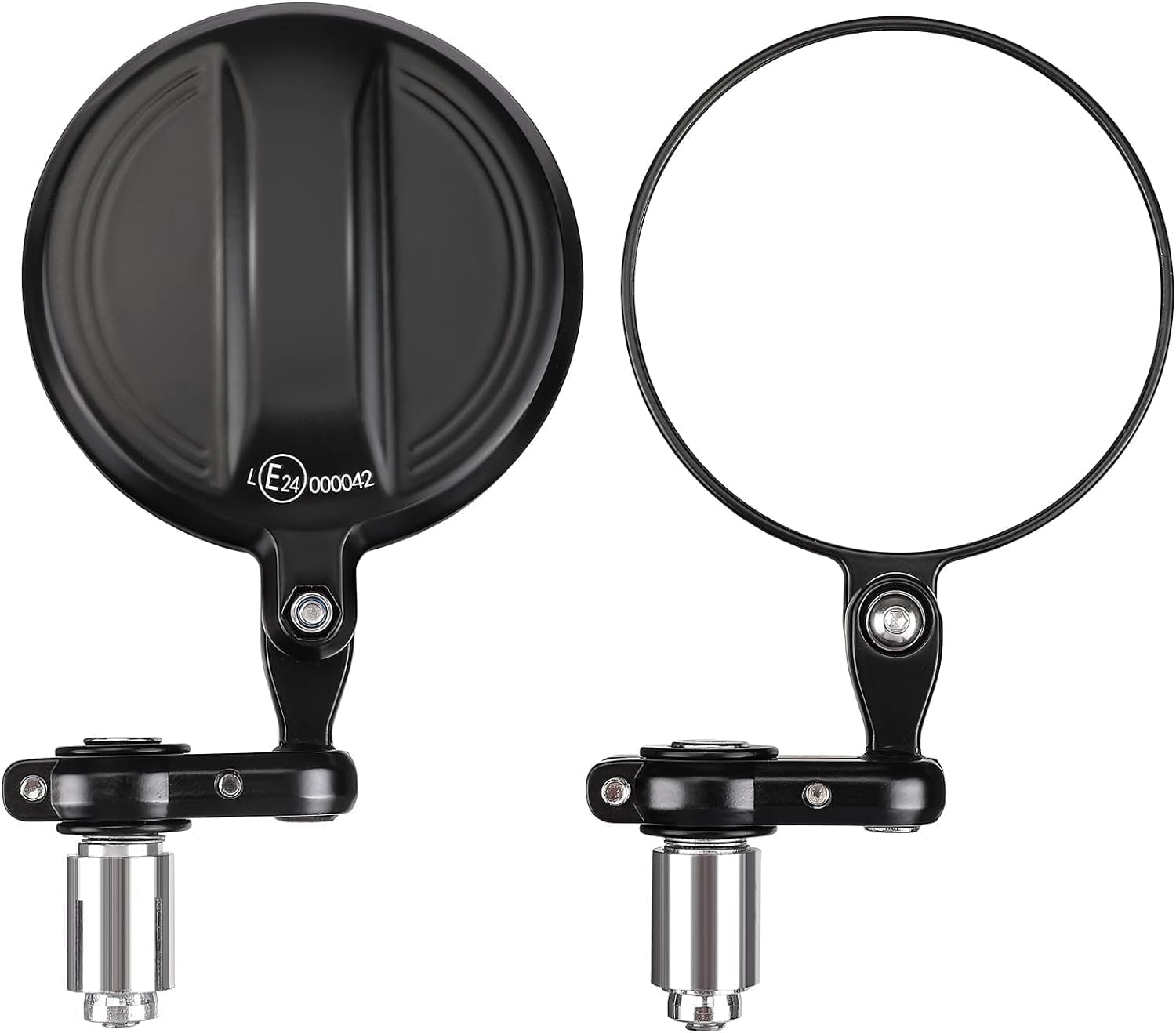 Bar End Rear View Mirror — 360 Degree Rotatable, Universal